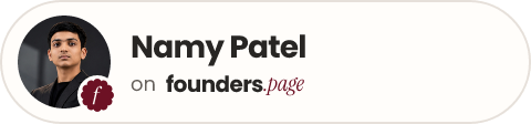 namypatel on founders.page